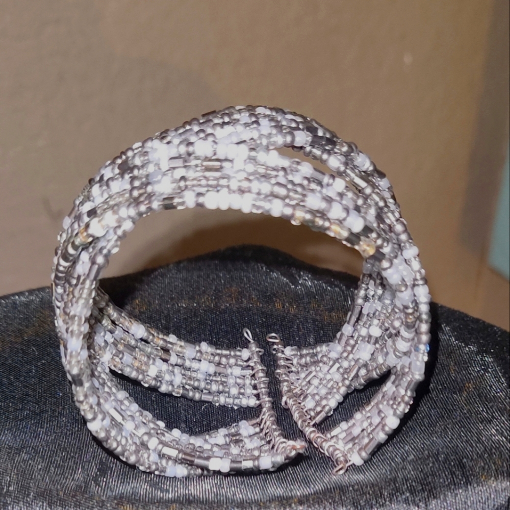 Bead Wrap wired bracelet.